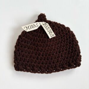 Crochet Baby Hat 0-3 Months Hershey Kiss